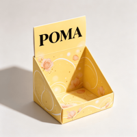 Expositor de Balcão de Papelão Personalizado com Logotipo para Varejo, Caixa de Exibição de Papelão Ondulado para Supermercado e Loja