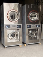 Industrial Stack Washer Dryer All in One Laundry Machine Large Capacity Space Saving for Laundromat Hotel