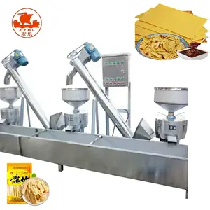 Máquina de prensado de aceite de soja semiautomática máquina de fabricación de piel de aceite