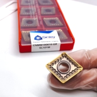 Plaquettes en carbure Ginley CNMM190612/CNMM190616/CNMM190624, outil de tournage CNC OEM, fraise de dégrossissage avec revêtement en titane HRC40-60