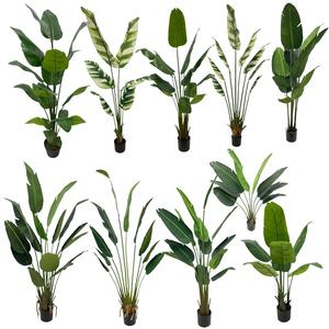 นกประดิษฐ์จากสวรรค์ธรรมชาติสดต้นกล้วยปลอมลำต้นใบในร่มกลางแจ้งโรงแรมต้นไม้เขียวขจี - Product Image 4