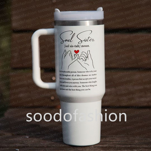 All'ingrosso Custom 40oz doppia parete in acciaio inox Tumbler 'il mio preferito San Valentino mi chiama Mama' Festival maniglia Back School - Product Image 4