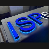 Lettres en relief lumineuses pour extérieur, personnalisées, en acrylique 3D, avec éclairage LED, pour magasin de détail, salon, bar, décoration murale de marque