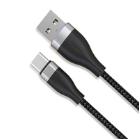Cable USB a C 3A de Carga Rápida, Trenzado de Nailon, Carcasa de Aluminio, Cobre Puro, 480 Mbps para Huawei, Samsung, Xiaomi, OPPO, Android