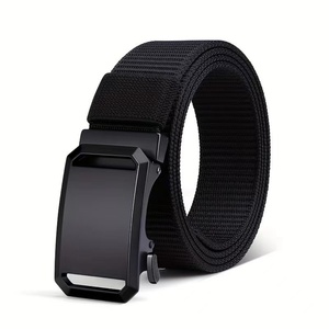 Cinturón Táctico de Tela para Hombre con Hebilla Automática de Hierro, Listo para Usar, para Uso Casual - Product Image 1