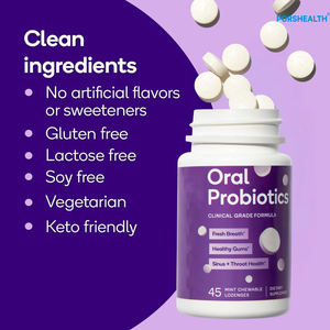 Probiotici Orali Lactobacillus OEM/ODM Produttore di Compresse Masticabili Personalizzate per Alito Cattivo, Carie e Parodontite - Product Image 3