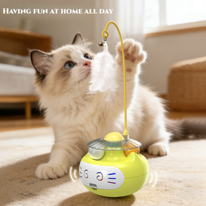 Juguete Moderno de Plástico <span class=keywords><strong>con</strong></span> Diseño de Gato de Dibujos Animados, Resistente a Mordidas, Ecológico y Automático para <span class=keywords><strong>Gatitos</strong></span> y Cachorros - Product Image 3