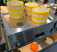 Bain-marie 8 bacs pour maintien au chaud et présentation des aliments, idéal pour la restauration