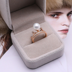 Wenchi, Accesorio de Plata S925 para DIY, Anillo de Corona Ajustable de 3 Colores, Soporte Hueco para Perlas de 6-9 mm, 10 Anillos de Salto, Fornituras de Joyería, Tamaños 3 mm - Product Image 4