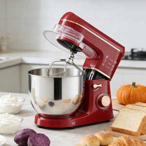 Mélangeur sur socle électrique compact pour pâtisserie et cuisine, pour la préparation de pâtes, type Kitchen-Aid, NS01004 - Product Image 4