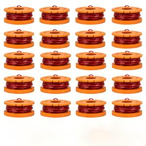 WA0010 WA0004 20PCS Cabezal de recortadora con carrete de repuesto, línea de nailon de 1.6mm y 10FT/3.05M para recortadoras Worx WG151 WG163 WG170 - Product Image 1