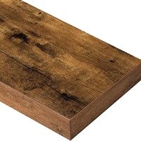 Étagère de salle de bain en bois, design flottant, adaptée aux petites étagères murales de rangement dans les salles de bain, rangement mural