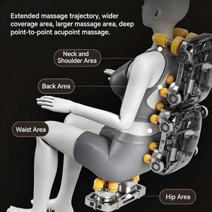 Chair 14-Head Flexible Mechanism <b>Zero</b> <b>Gravity</b> <b>Recliner</b> Waist Heating Foot Rollers Speaker - Product Image 6
