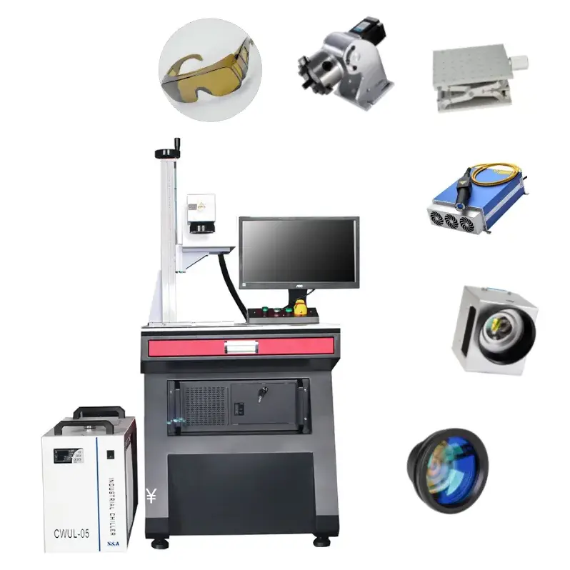 2022 New Uv Laser Marking Machine 5w Big Size Laser Marking Machine for Glass Jewelry Gemstone 3D Wooden Case OEM ODM Customised