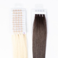 Kit d'outils pour extensions de cheveux vierges brésiliens, ondulations, boucles, extensions de cheveux à ruban, stock de fermetures en dentelle, installation de cheveux humains