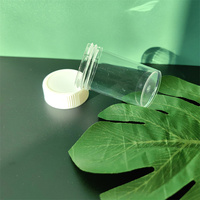 Bocaux de voyage en plastique faits à la main de 10 ml avec couvercles noirs et tamis vides pour épices, poudres, parfums et crème pour les yeux