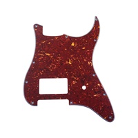 Red Turtle Accessoire d'instrument de musique de style ST à double micro pour guitare à 11 trous avec PickGuard
