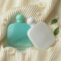 Flacons de parfum vides personnalisables haut de gamme de 100 ml, design plat et transparent unique, par le fabricant Anding