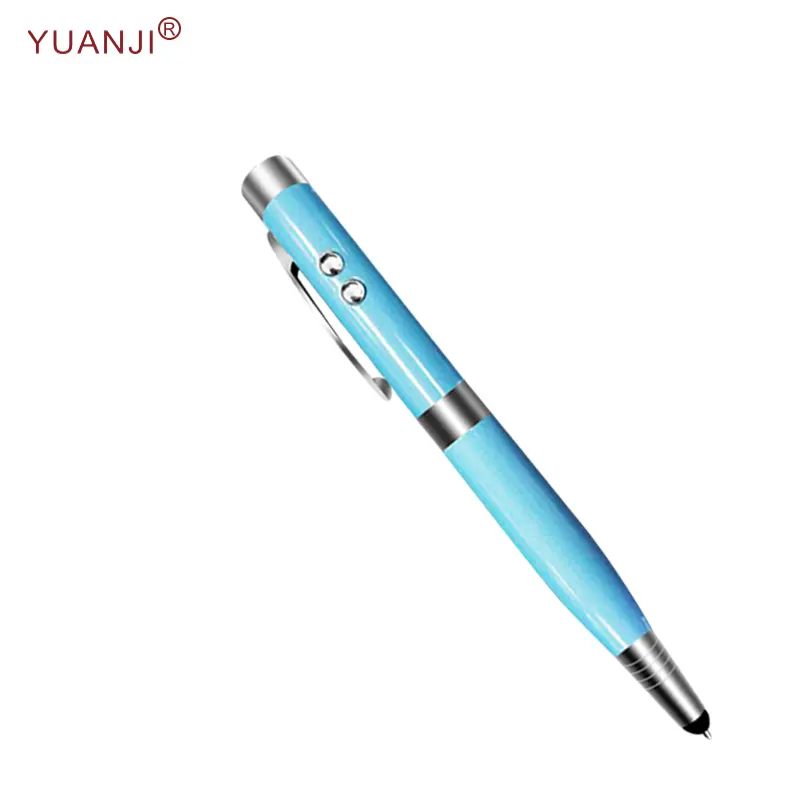 Stainless Steel Metal Pen Shape USB Flash Drive with Infrared Light Suitable for Meeting