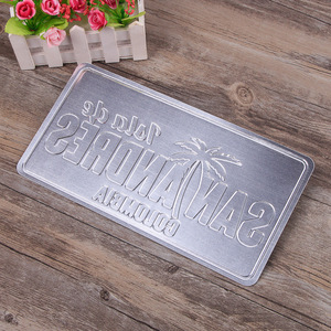 Nuevo producto personalizado EE. UU. Placas de matrícula de <span class=keywords><strong>coche</strong></span> Barato Metal Cartel de chapa en relieve Número de motocicleta 6*12 pulgadas Placa de aluminio Artesanía de metal - Product Image 3
