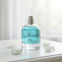Flacon de parfum en verre incurvé rond de 50 ml avec bouchon en marbre naturel, logo personnalisé, flacon pulvérisateur de parfum vide
