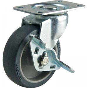 Siêu nhiệm vụ nặng nề 8x3 inch kép bánh xe vận chuyển <span class=keywords><strong>container</strong></span> PU di chuyển bánh xe Caster với khóa xoắn 20ton tải mỗi bộ - Product Image 6