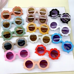 Kacamata hitam anak-anak imut, kacamata hitam anak perempuan, imut, Trendi, baru, 2024, warna macaron, 3-10 tahun