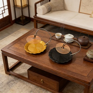 Mosquito Coil Tray Metal Patterned Detachable With Clip Household Use Easy To Clean - Product Image 3