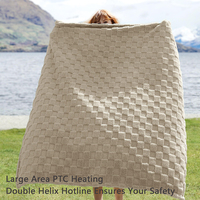 Couverture Chauffante Électrique en Gros, Plaid Doux en Polaire Flanelle Lavable, Couverture Chaude d'Hiver pour Chambre à Coucher, Usine OEM ODM