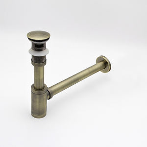 <span class=keywords><strong>Siphon</strong></span> de lavabo en laiton moderne personnalisé Pa Shark modèle 35, <span class=keywords><strong>siphon</strong></span> de lavabo chromé, <span class=keywords><strong>siphon</strong></span> de bouteille, installation facile G1 - Product Image 2