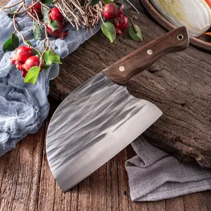 Handmade Forged Chinese Cleaver Chef Butcher Knives 5CR15MOV Sharp Vegetable Slicing Knife