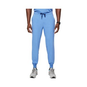 Uniforme Médico de Tela Cómodo para Hombre Color Azul Cielo con Logotipo Personalizado, Traje Sanitario para Uso Hospitalario, Talla 3XL - Product Image 4