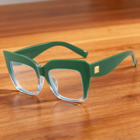 TK Offre spéciale Montures de lunettes optiques carrées surdimensionnées à la mode pour femmes Lunettes de prescription bloquant la lumière bleue Anti-rayonnement
