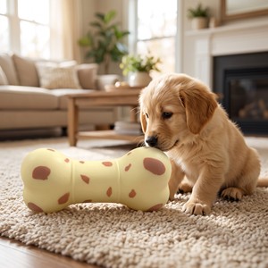 Jouet Squishy Os de Chien 20cm Grand Tacheté Anti-Stress Sensoriel à Mâcher pour Chiots Vente en Gros - Product Image 6