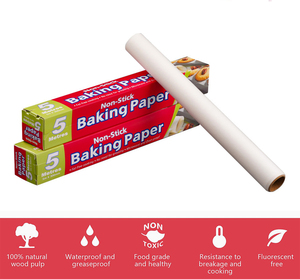 Giấy nướng mỡ bằng chứng trắng nâu Silicone Giấy nướng giấy trong CuộN - Product Image 2