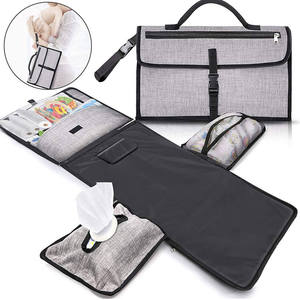 Sac à Langer en Polyester personnalisé, Sac à Langer Pour bébé, tapis à Langer pliable, Sac à main de rangement Pour l'extérieur, Sac de lit de bébé, Sac fourre-tout Pour maman - Product Image 2