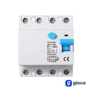 Gloca Rccb 4P 30Ma 220V 6Ka 40A pour les foyers, montage sur rail, polycarbonate - Product Image 4