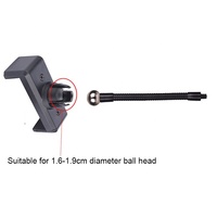 Takenoken Action caméra accessoires support de téléphone portable Flexible bureau Selfie E Clip trépied support de montage adaptateur pour Vlogging