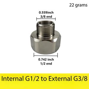 Adaptador Reductor de Latón G1/2 Hembra a 3/8 Macho, Conector de Tubería de Latón, Adaptador de Manguera de Agua - Product Image 3