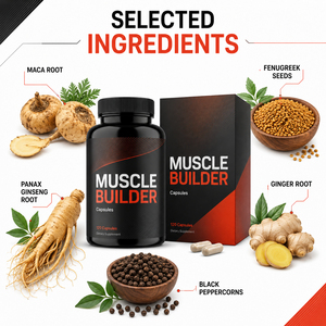 Compléments alimentaires pour la musculation, capsules à base de plantes, extrait de racine de ginseng rouge coréen et d'ashwagandha, booster d'énergie, OEM pour hommes - Product Image 4