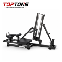 Machine professionnelle TOPTONS à charge libre pour les fessiers, équipement de fitness pour les poussées de hanche et l'isolement des fessiers pour l'entraînement de force