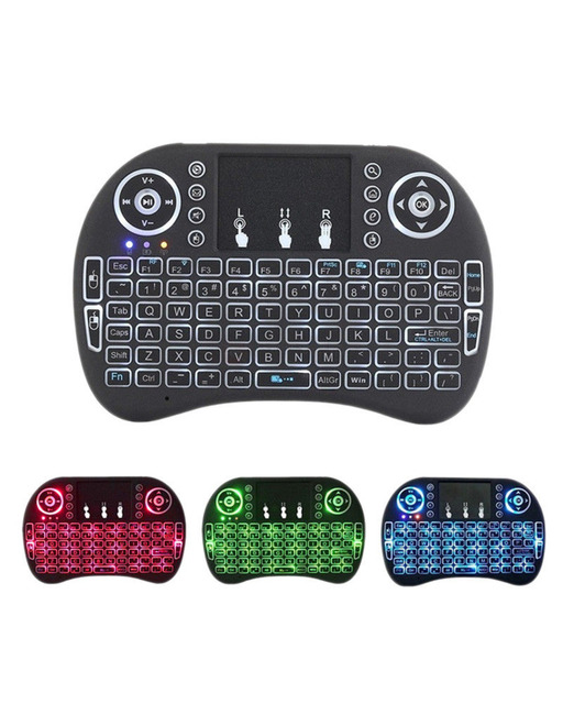 I8 Mini Wireless Keyboard with Touchpad Work Well with Smart TVs, Android TV Boxes, Computers, and More