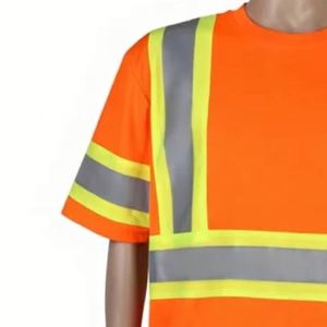 Ansi En Iso Class 2 Reflective <b>High</b> Visibility Polyester Long Sleeve Engineering Customized Logo Safety <b>T</b>-<b>Shirt</b> - Product Image 2