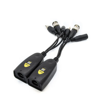 Balun vidéo 3-en-1 AHD/CVI/TVI/CVBS 5MP BNC RJ45 en plastique ABS pour accessoires de surveillance CCTV, portée 300 mètres