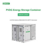 Système de stockage d'énergie AINEGY 480 kWh/200 kW C&L BESS avec énergie solaire et générateur, conteneur de stockage d'énergie solaire, système de stockage de batteries d'énergie solaire