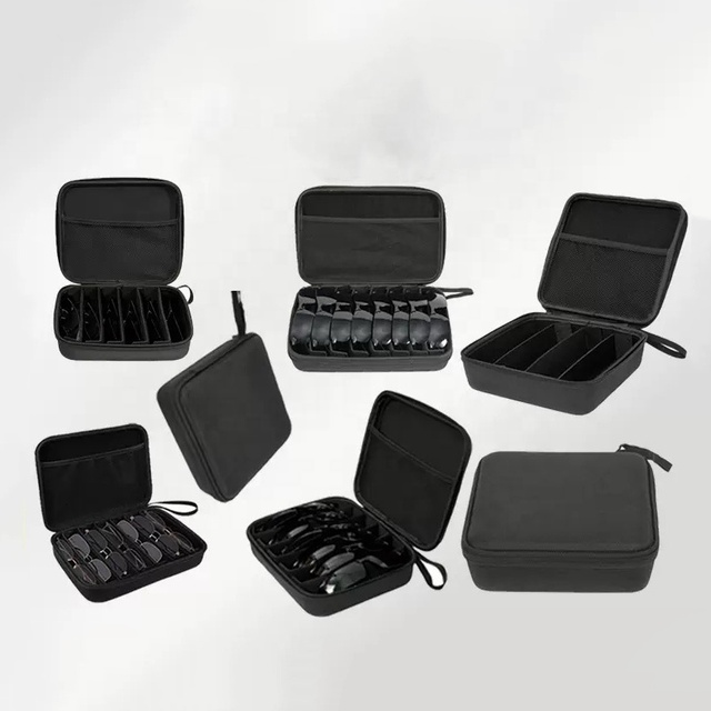 Travel Velvet 6 7 8 Slots Sunglasses Case Eye Glasses Case Eyewear Accessories Eyeglass Cases Sunglasses Box Case Box Packaging