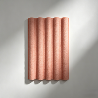 Panneau acoustique 3D en PET à ondulations décoratives modernes pour l'absorption du son et la réduction du bruit dans les murs des bureaux à domicile, des hôtels et des studios
