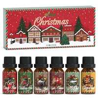 Ensemble d'huiles parfumées de Noël, huiles essentielles d'hiver pour diffuseur, fabrication de bougies, huiles parfumées, cadeau