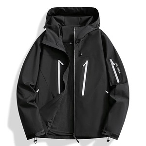 <span class=keywords><strong>Veste</strong></span> coupe-vent de <span class=keywords><strong>montagne</strong></span> pour homme, nouvelle collection printemps, coupe-vent et imperméable, design tendance, décontractée, surdimensionnée, vêtement d'extérieur - Product Image 6