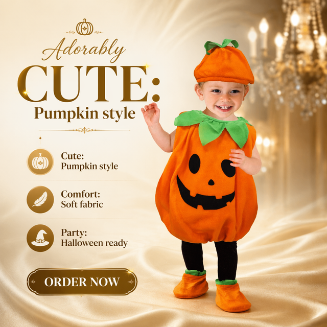 Children's Pumpkin Costumes for Halloween Performance Cosplay Costumes